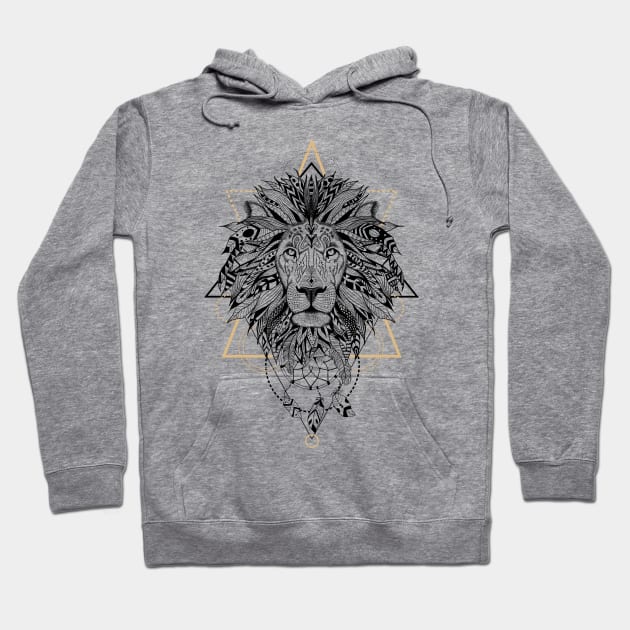 Lion in aztec style Hoodie by fears